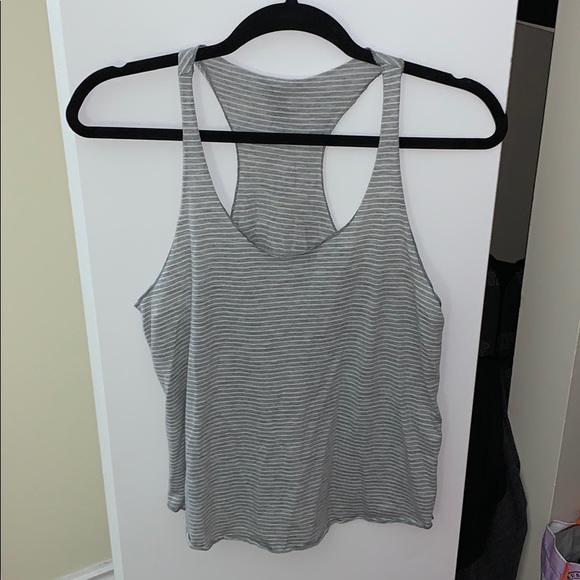 One grey and one black stripped tank tops. - Picture 2 of 2